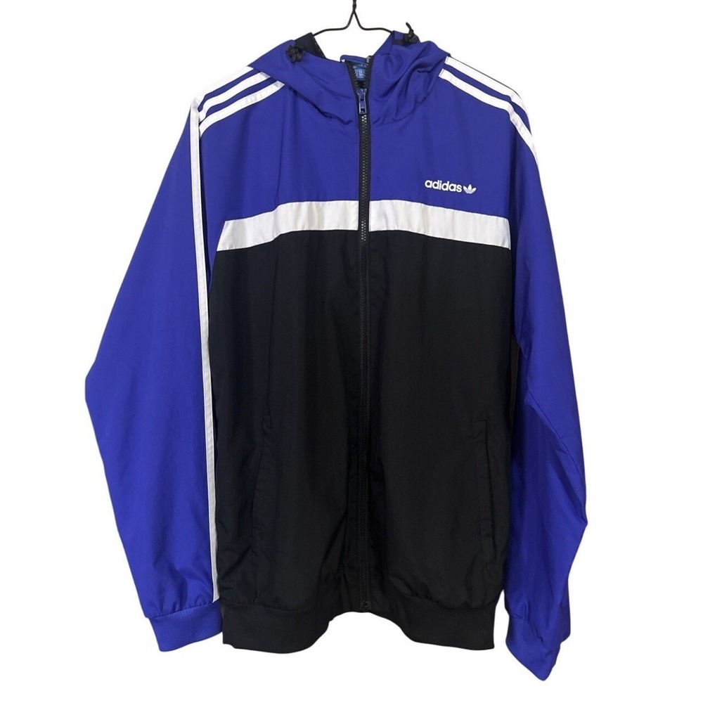 Adidas Originals Men's M Adidas Itasca Jacket Nylon Cal Surf Purple Black‎